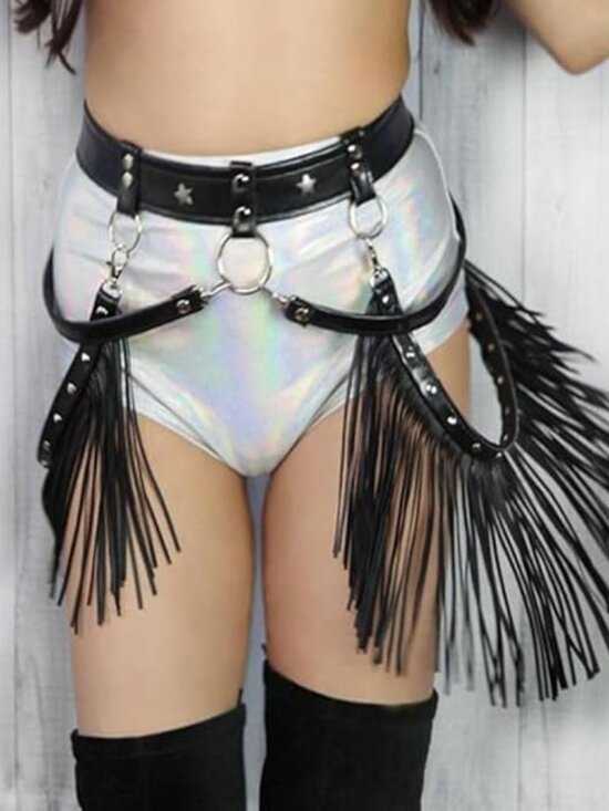 Punk Leather Waist Belt main image 5